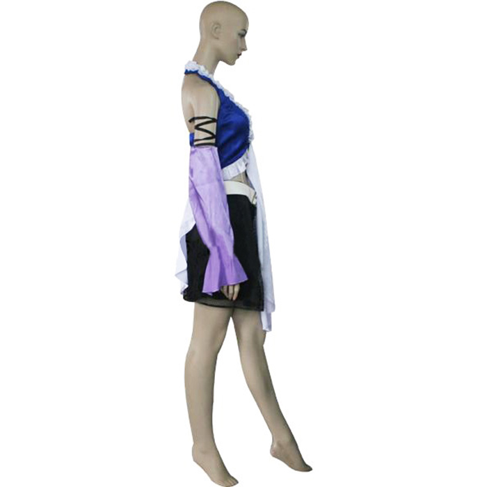 Final Fantasy XII 12 Yuna Lenne Song Dress Cosplay Kostume Fastelavn