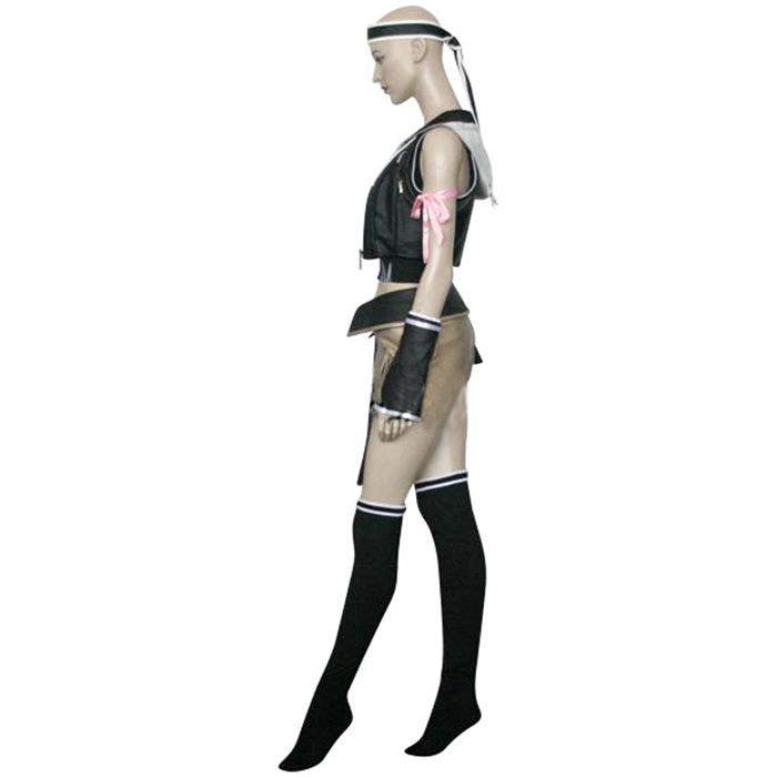 Final Fantasy VII 7 Yuffie Kisaragi Cosplay Kostume Tøj Fastelavn