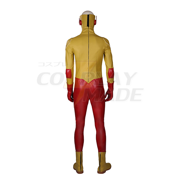 Flash Yellow Cosplay Halloween Kostumer Zentai Suit Hele sæt Fastelavn