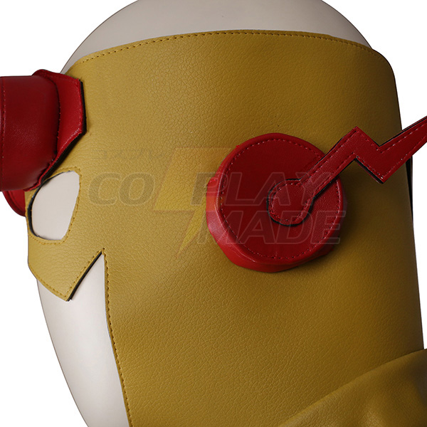 Flash Yellow Cosplay Halloween Kostumer Zentai Suit (Ingen sko) Fastelavn