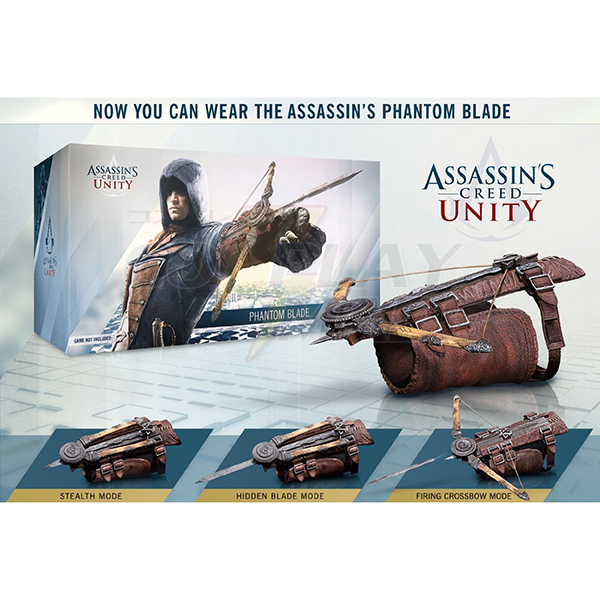 Assassin Creed Unity Arno A zöld íjász Phantom Blade Gauntlet Cosplay Kellékek Karnevál