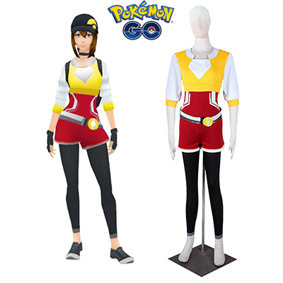 Pocket Monster Pokemon Go Female Trainer Cosplay Kostume Fastelavn