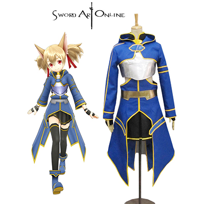 Sword Art Online 2 Silica/Keiko Ayano Cosplay Kostymer Karneval