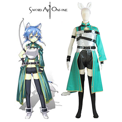 Sværd Art Online II Asada Shino Cosplay Kostume Fastelavn