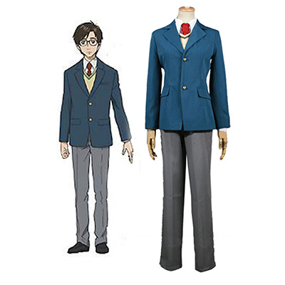 Parasyte Izumi Shinichi Skoleuniform Cosplay Kostume Fastelavn