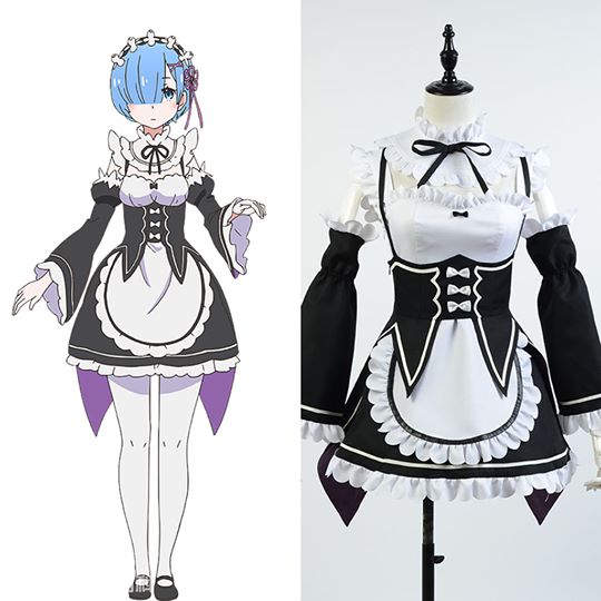 Re:Zero - Starting Life in Another World Zero Rem Cosplay Costume Carnaval