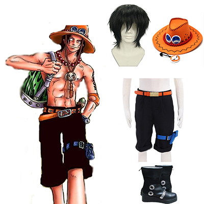 One piece Portgas·D· Ace Cosplay Kostume Fastelavn