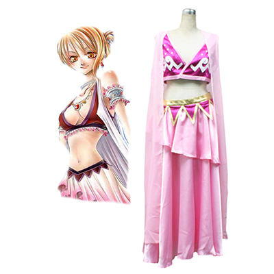 One Piece Nami Pink Lolita Cosplay Costume