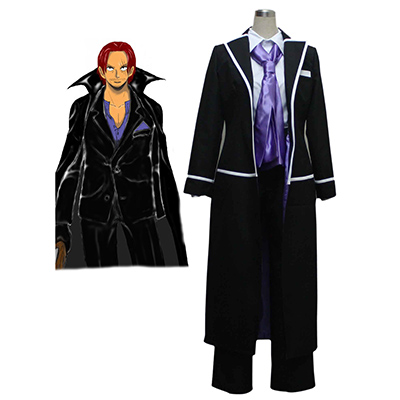 One Piece Red-Haired Shanks Suit Cosplay Kostume Fastelavn