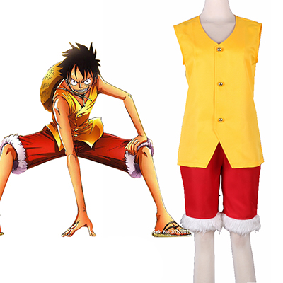 One Piece Monkey·D·Luffy IV Cosplay Costumi Carnevale