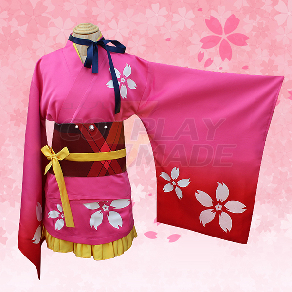 Kabaneri of the Iron Fortress Mumei Kimono Cosplay Kostume Fastelavn