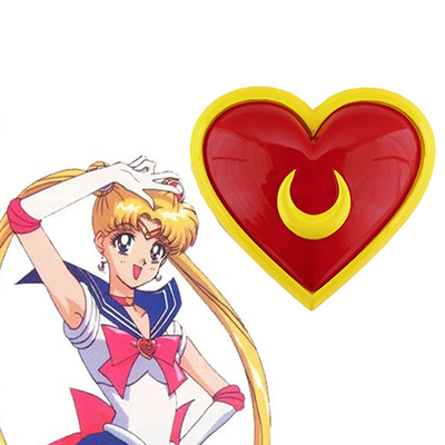 Sailor Moon Tsukino Usagi Moon Heart Pectoral Cosplay Rekvisitter Karneval