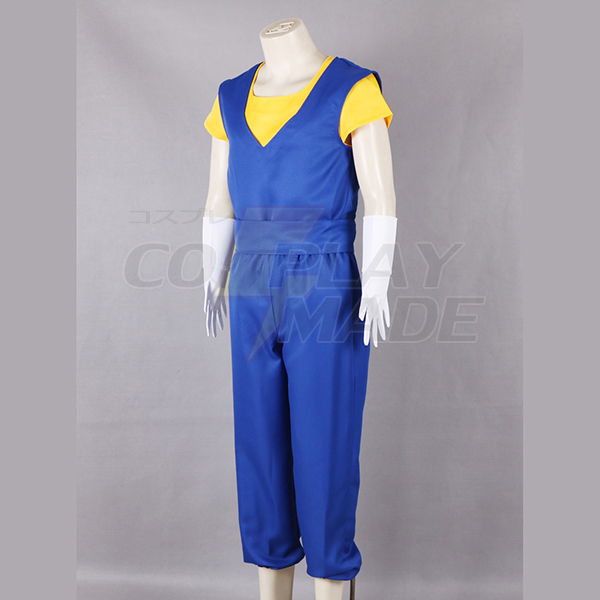 Dragon Ball Vegetto Fighting Uniform Cosplay Kostume Fastelavn