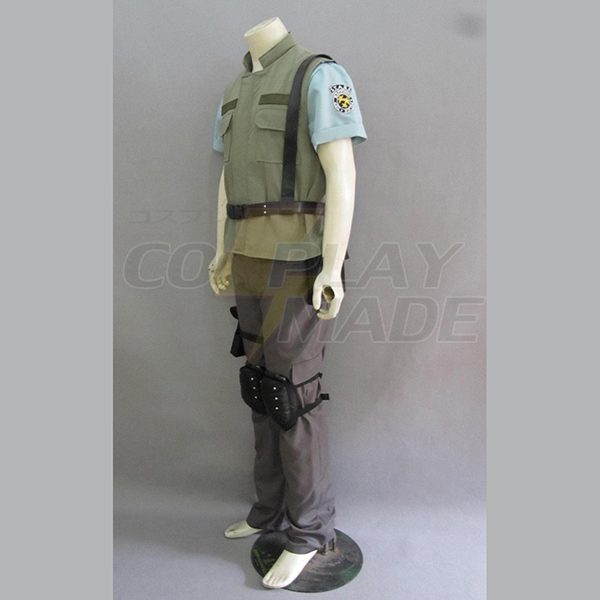 Resident Evil 1 Game S.T.A.R.S. Chris Redfield Cosplay Kostume Fastelavn