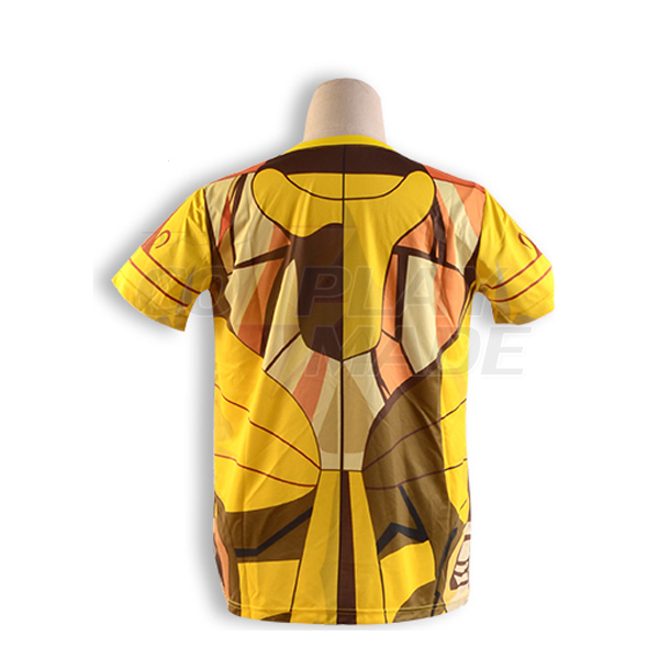 Saint Seiya Gold Saint Shaka Virgo Golden Kangas Kesä T-shirt Cosplay asut Naamiaisasut