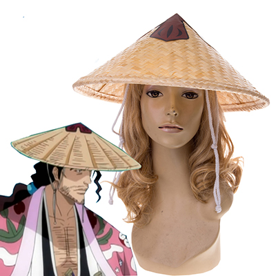 Bleach Gotei Thirteen Kyoraku Shunsui Bamboo chapeau Cosplay Accessories Carnaval