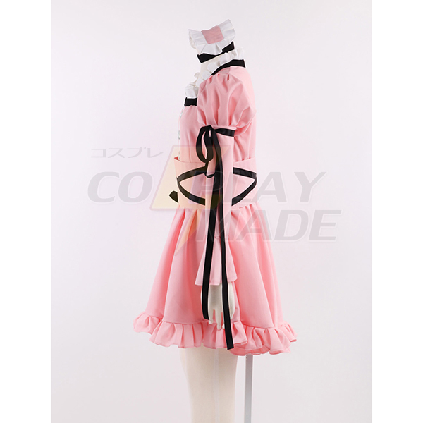 The Future Diary Uryuu Minene Pink Lolita Dress Cosplay Kostume Fastelavn