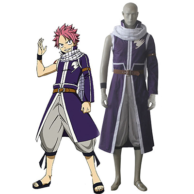 Fairy Tail Team Fairy Tail A Natsu Dragneel Cosplay Kostume Mens Fastelavn
