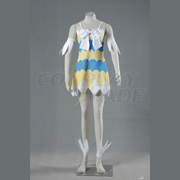 Fairy Tail Dragon Slayers Wendy Marvell Girl Dress Cosplay Kostume Fastelavn