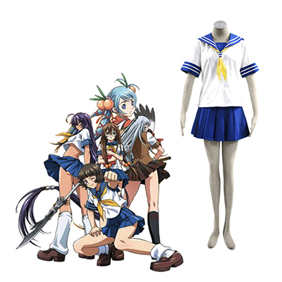 Ikki Tousen Battle Vixens Seito Academy Sailor Koulupuku Cosplay asut Naamiaisasut