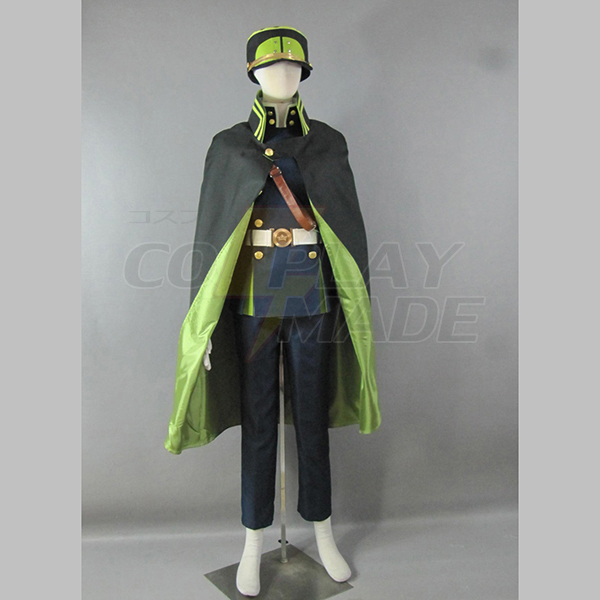 Seraph of the End The Moon Demon Company Yuichiro Hyakuya Uniform Anime Cosplay Kostume Fastelavn