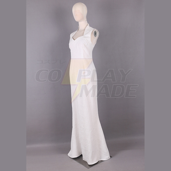 Final Fantasy XV Lunafreya Nox Fleuret Princess Evening Dress Game Cosplay Kostume Fastelavn