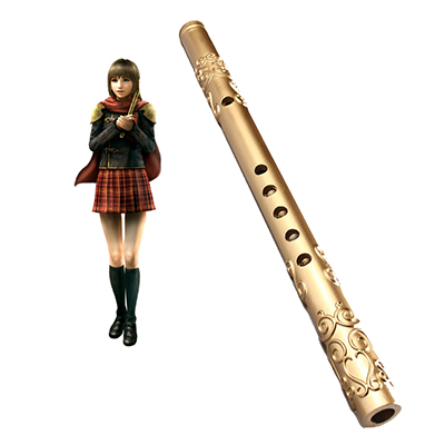 Final Fantasy Type-0 Suzaku Peristylium Class Zero NO.2 Deuce Golden Flute Cosplay Weapons Fastelavn