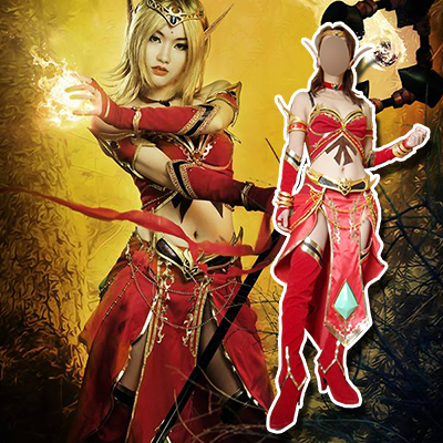 World of Warcraft WOW Blood Mage CG Cosplay Costumi Carnevale