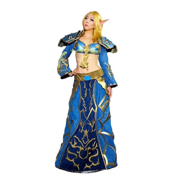 World of Warcraft WOW Tier 3 Mage Cosplay Kostyme Karneval
