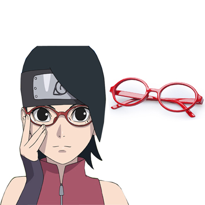 Boruto: Naruto Next Generations Uchiha Sarada Frame Cosplay Glasses Adereços Carnaval