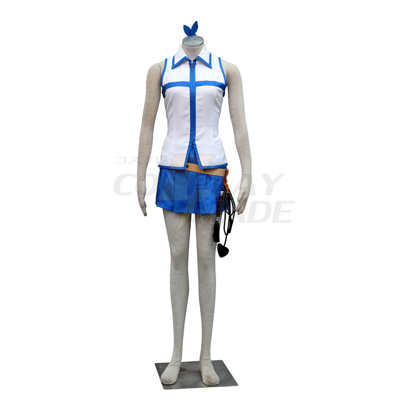 Trajes Fairy Tail Lucy 1ST Cosplay Traje Brasil (Contain Galaxia whip)