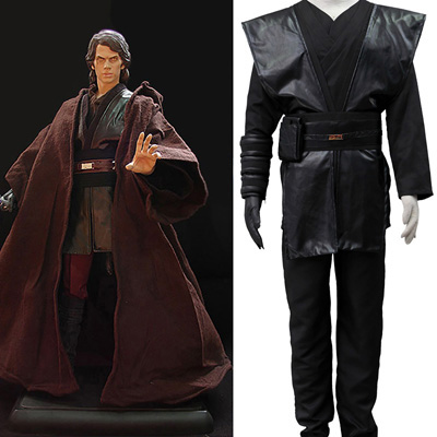 Cosplaysky Star Wars Jedi Kostuum Bruin - Volledig Halloween En Cosplay Pak