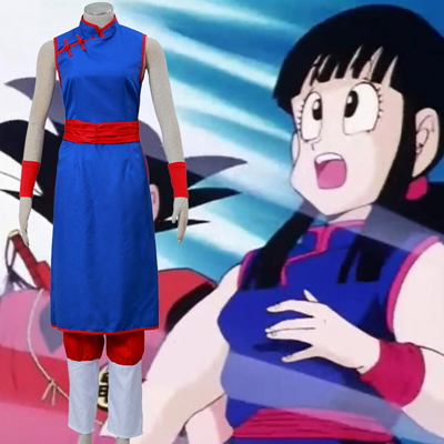 Dragon Ball Z Chi Chi Cosplay Costume Blue Long Dresses New Zealand