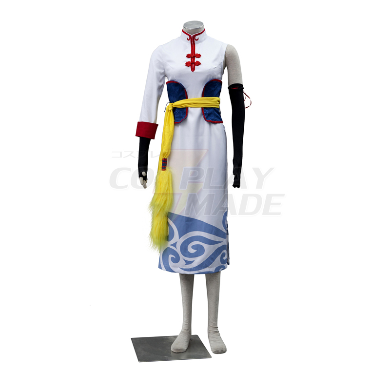 Anime Gintama Kagura Cheongsam kjoler Cosplay Kostymer Norge