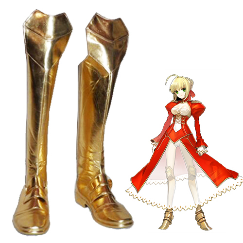 Fate/Extra Red Saber Nero Claudius Men\'s Chaussures Carnaval Cosplay