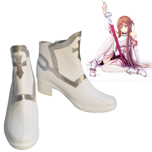 Sword Art Online SAO Asuna Faschings Stiefel Cosplay Schuhe