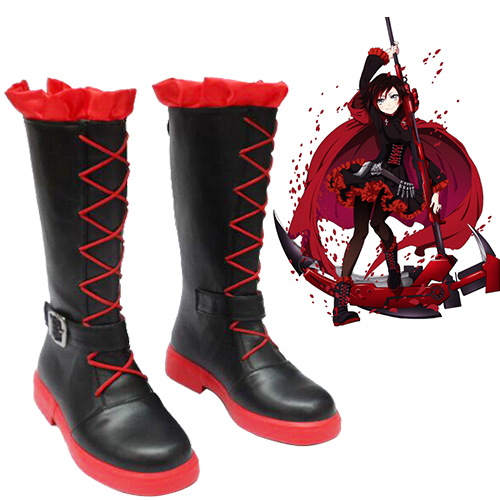 RWBY Ruby Rose Chaussures Carnaval Cosplay