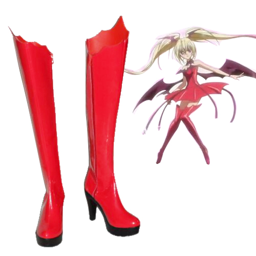 Shugo Chara Tsukiyomi Utau Red Faschings Stiefel Cosplay Schuhe