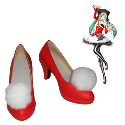 Zapatos Vocaloid Hatsune Miku: Project DIVA Clown Cosplay Botas