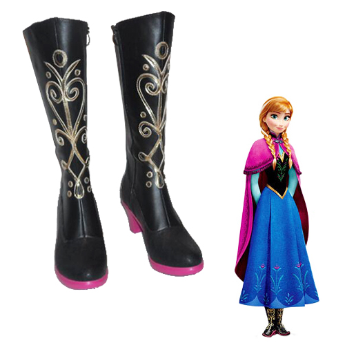 Frozen Anna Faschings Stiefel Cosplay Schuhe