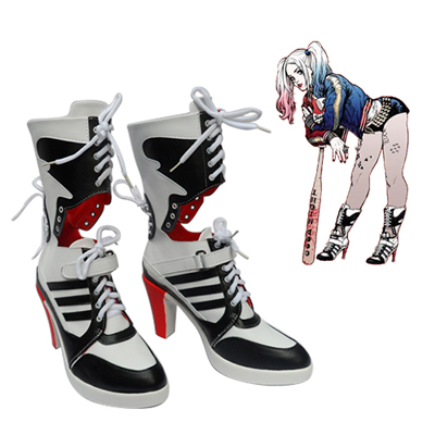 Suicide Squad DC Comics Harleen Quinzel Faschings Stiefel Cosplay Schuhe