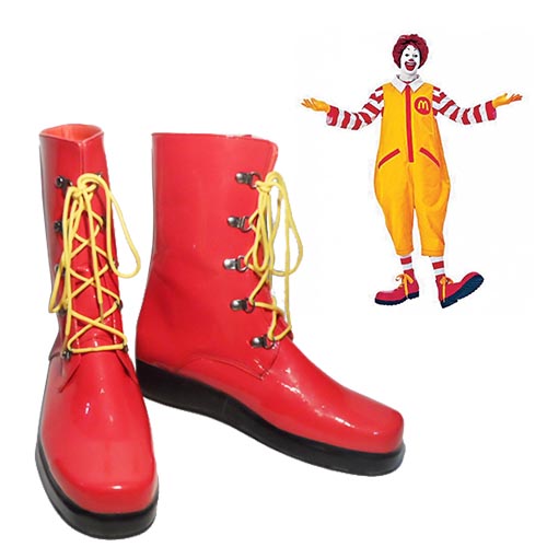 McDonald\'s Ronald McDonald Cosplay Sko Karneval Støvler