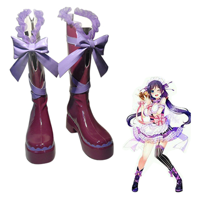 LoveLive! Nozomi Tojo Valentine Maid Chaussures Carnaval Cosplay