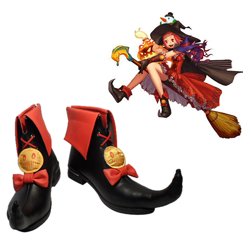 Dungeon and Fighter Witch Faschings Stiefel Cosplay Schuhe