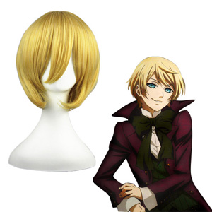 Black Butler Alois Trancy D'or 32cm Perruques Carnaval Cosplay