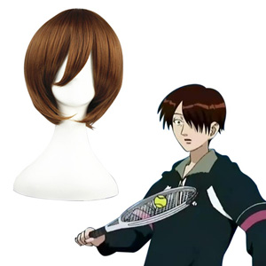 The Prince of Tennis Akira Kamio Marron 32cm Perruques Carnaval Cosplay