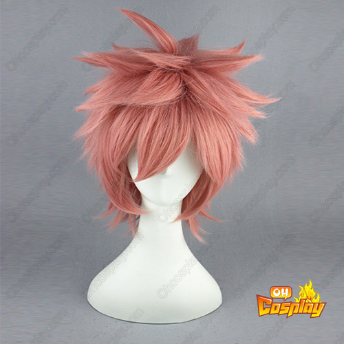 Fairy Tail Etherious • Natsu • Dragneel Pink 32cm Cosplay Wigs