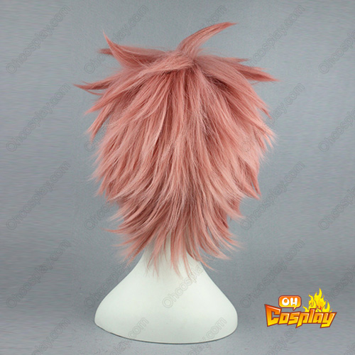 Fairy Tail Etherious • Natsu • Dragneel Ροζ 32cm Περούκες Cosplay