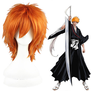 Bleach Kurosaki Ichigo Orange Fashion Cosplay Wigs