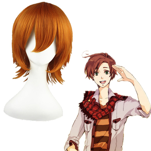 Axispowers Rovino·Vargas Mixed Brown 32cm Full Cosplay Wig